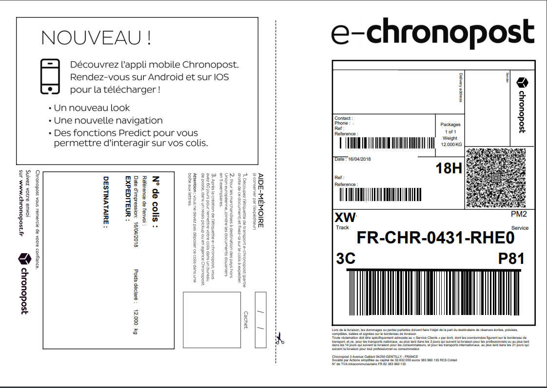Chronopost Packlink PRO